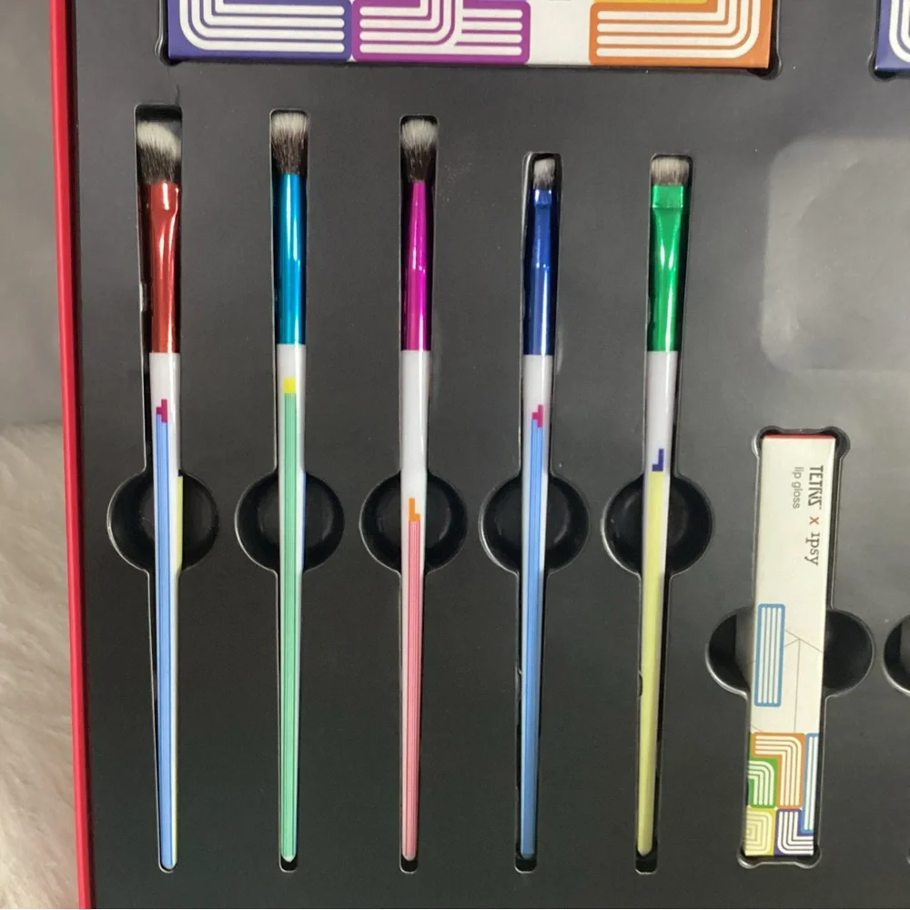 Ipsy x Tetris - Game Over - Complete Makeup Cosmetic Set in Collectible Box RARE